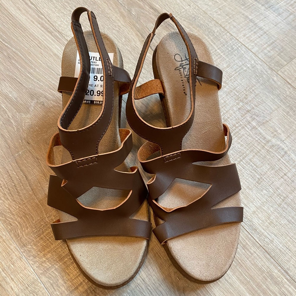 Wedge Sandals, NWT